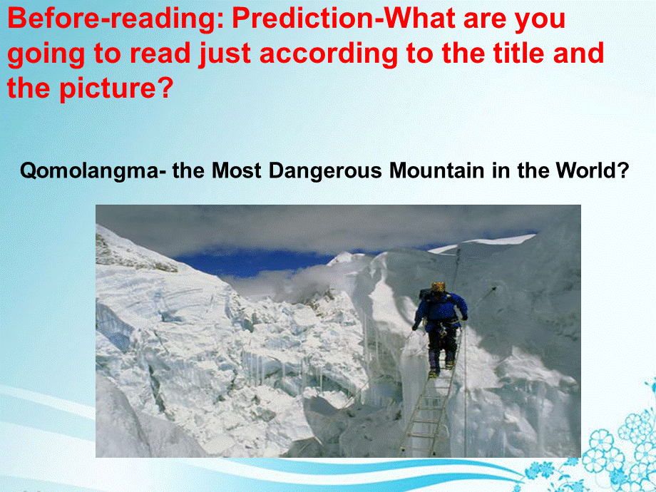 人教版八年级下册Uni7What’s the highest mountain in the world_Section A 3a-3c(共14张PPT).pptx_第2页