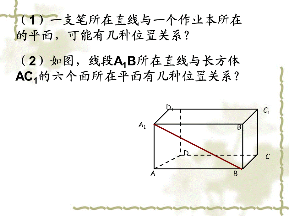 213直线与平面的位置关系.ppt_第2页