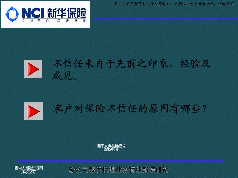 11579445018_银保网点服务营销短训---14客户对保险不信任的处理ppt课件.ppt_第3页