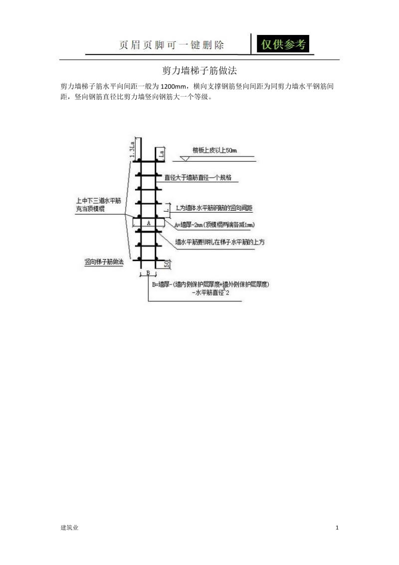 剪力墙梯子筋做法[建筑A类].doc_第1页