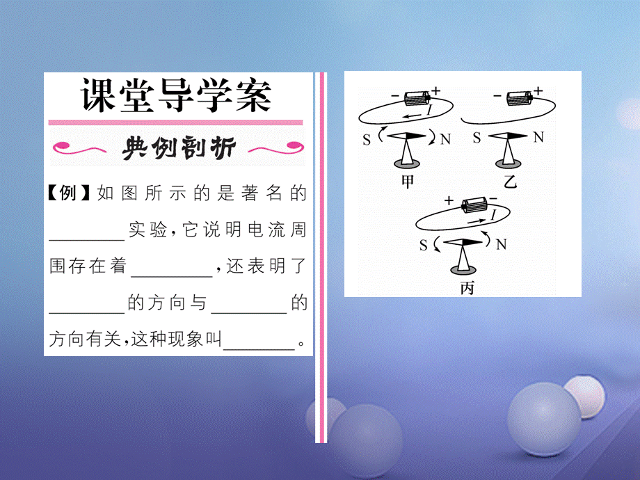 （云南专用）九年级物理全册 17.2 电流的磁场 第1课时 通电螺线管的磁场作业课件 （新版）沪科版[共17页].ppt_第2页