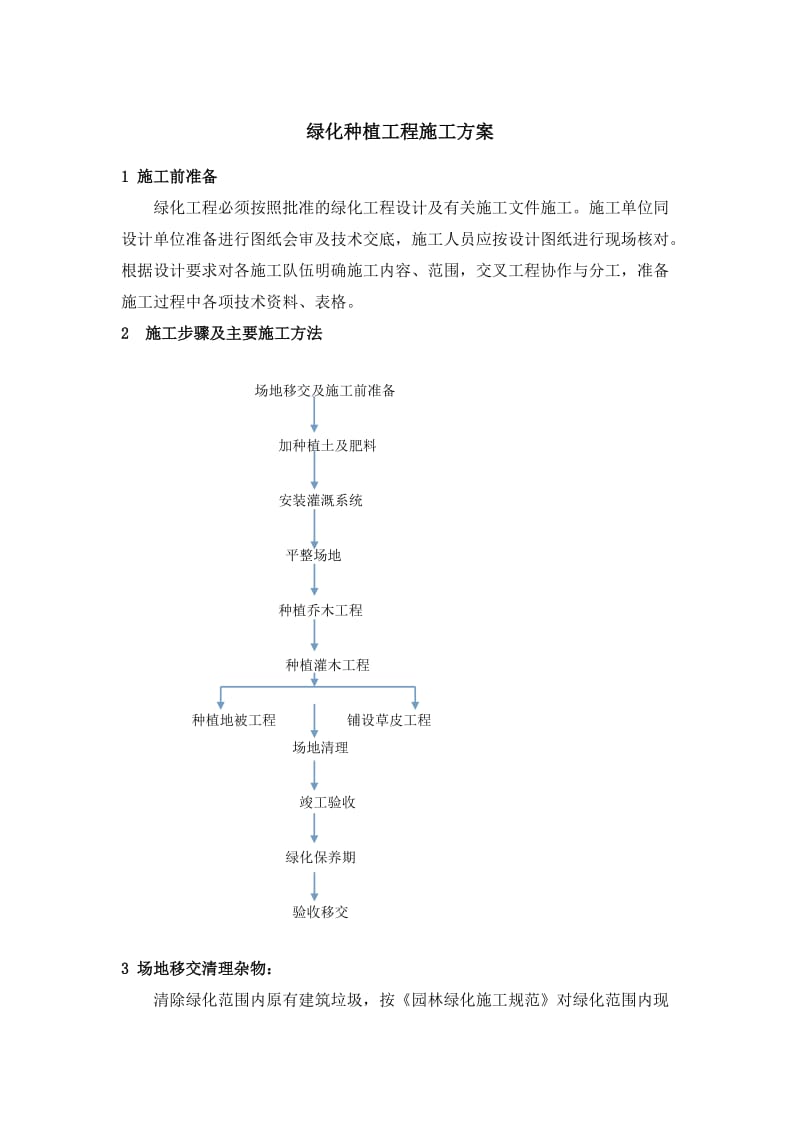 绿化种植施工方案91035.doc_第1页