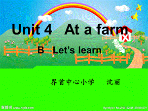 unit4AtthefarmBlet`slearn.ppt