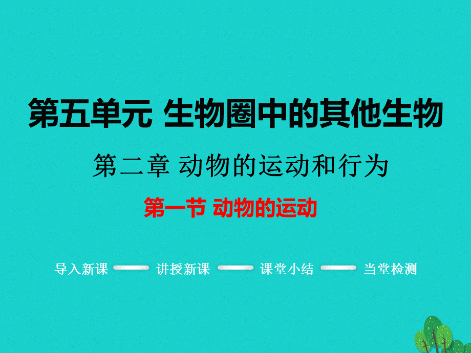 【最新】八年级生物上册 第五单元 第二章 第一节 动物的运动课件（3）.ppt_第1页