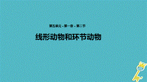 【最新】八年级生物上册 5.1.2《线形动物和环节动物》教学 .ppt