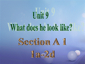 （水滴系列）七年级英语下册 Unit 9 What does he look like（第2课时）Section A（1a2d）课件 （新版）人教新目标版[共38页].ppt