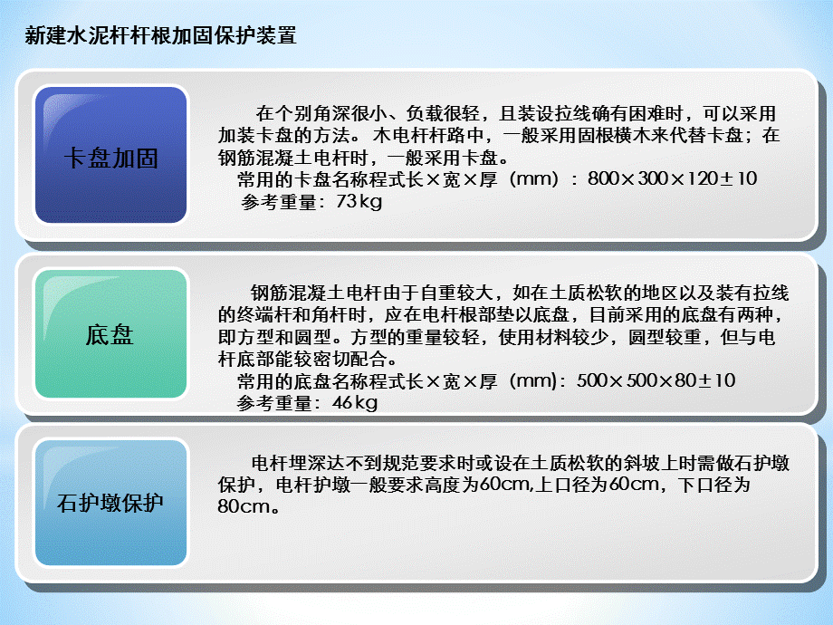 水泥杆杆根加固保护装置(水泥护墩、卡盘、底盘).ppt_第2页