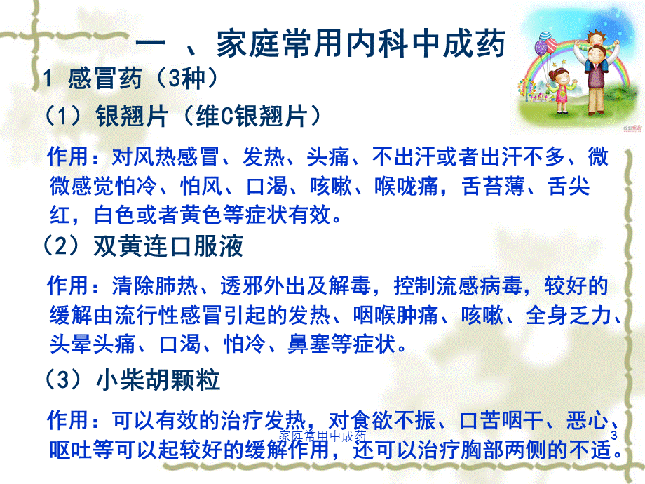 家庭常用中成药（经典实用）.ppt_第3页