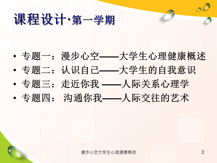 漫步心空大学生心理健康概述课件.ppt_第2页