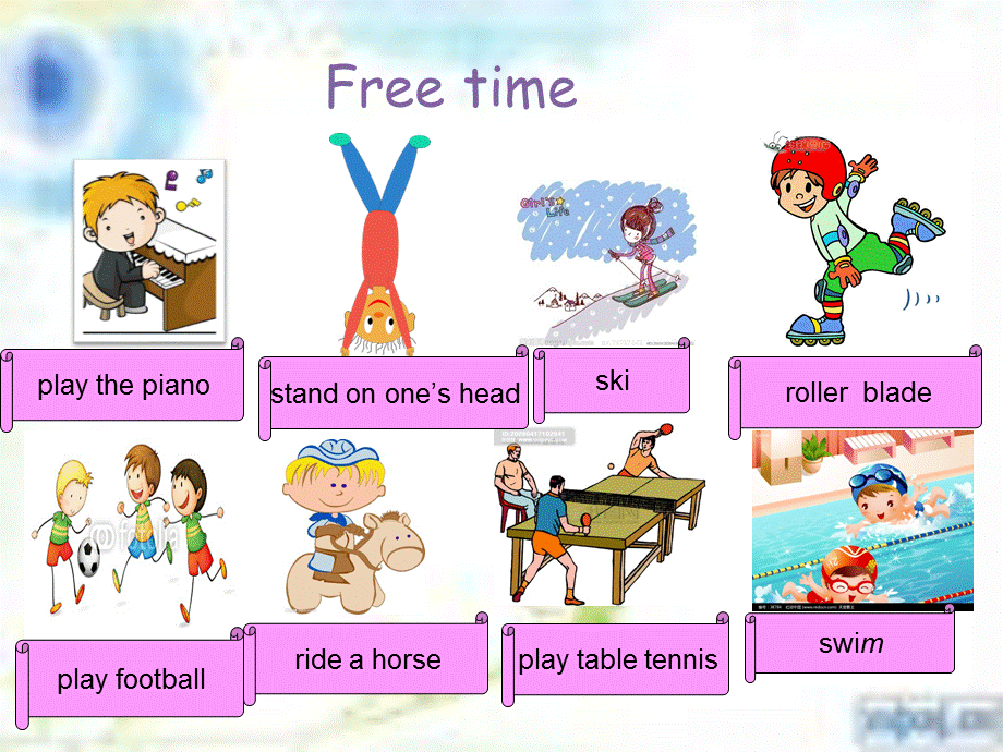 四年级上Unit4《Free_time》.ppt_第2页