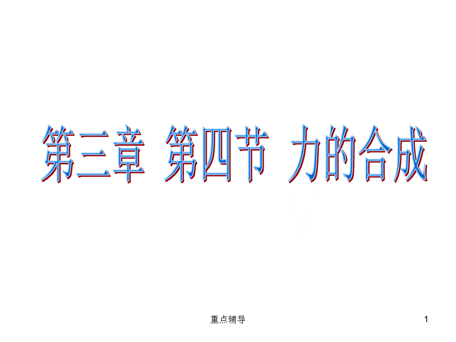 力的合成--总结[重要知识].ppt_第1页