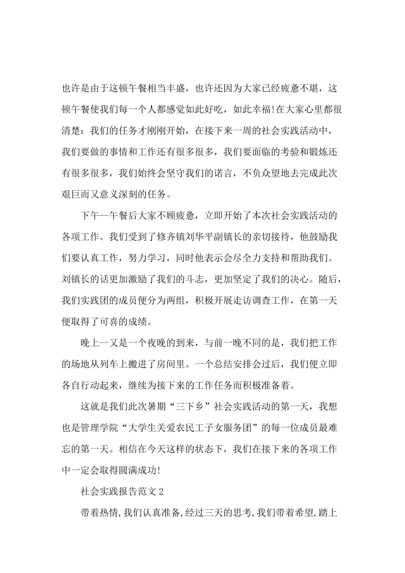 2019三下乡社会实践报告模板.docx_第2页
