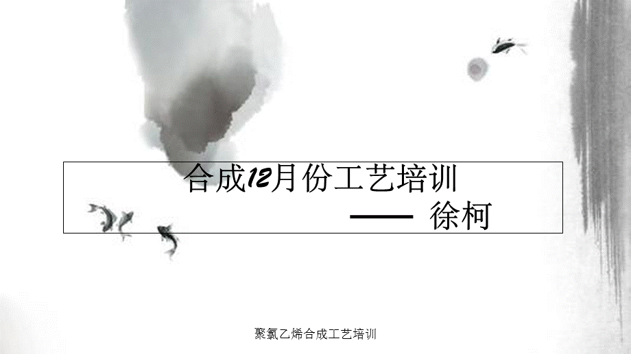 聚氯乙烯合成工艺培训.ppt_第1页