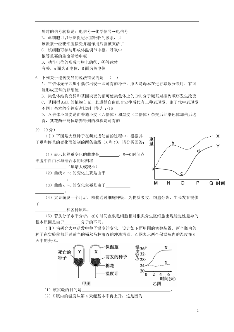 高中生物 限时训练10 新人教版.doc_第2页