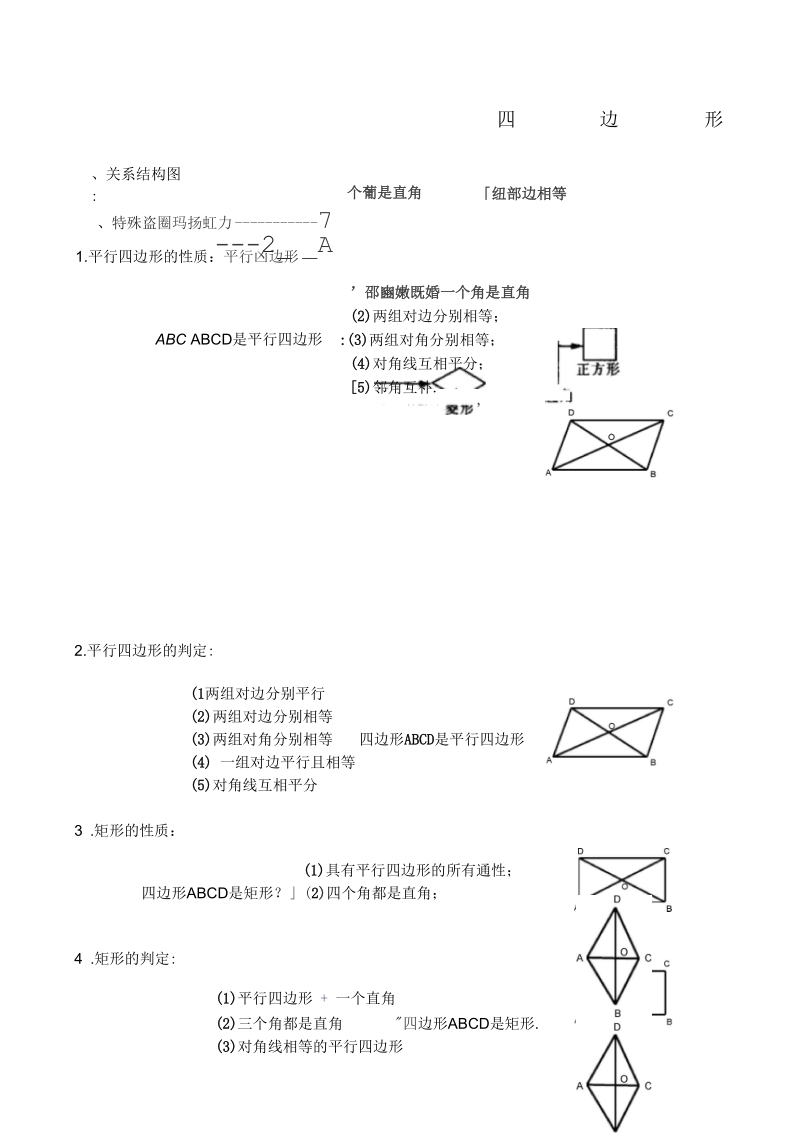 北师大版初三数学《特殊平行四边形》教案有答案.docx_第1页