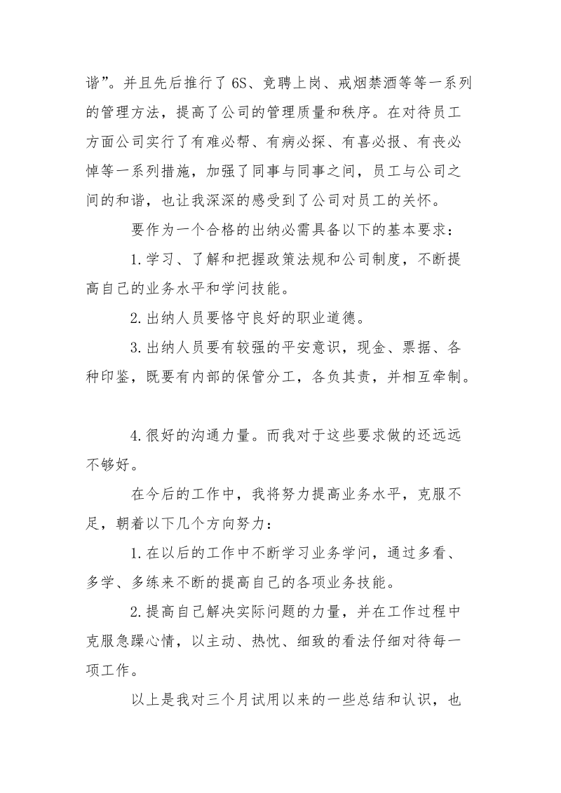 2021出纳试用期总结-个人总结.docx_第3页