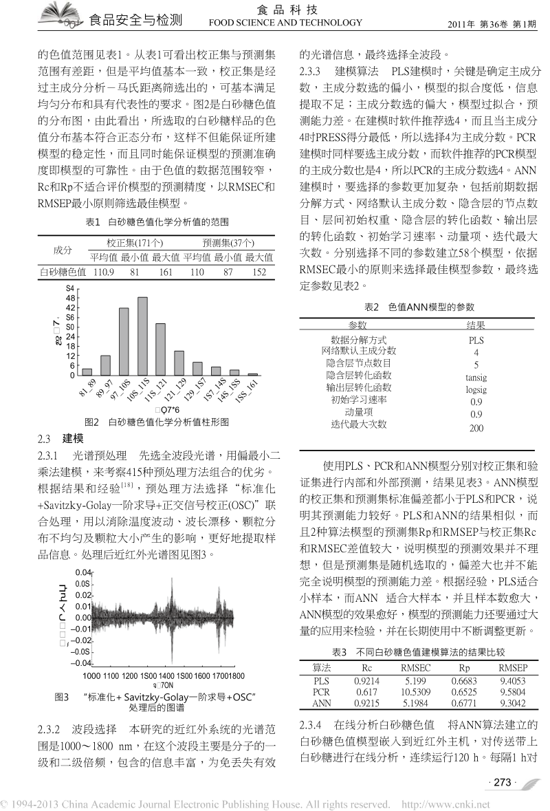 近红外光谱技术在线测定白砂糖色值.docx_第3页