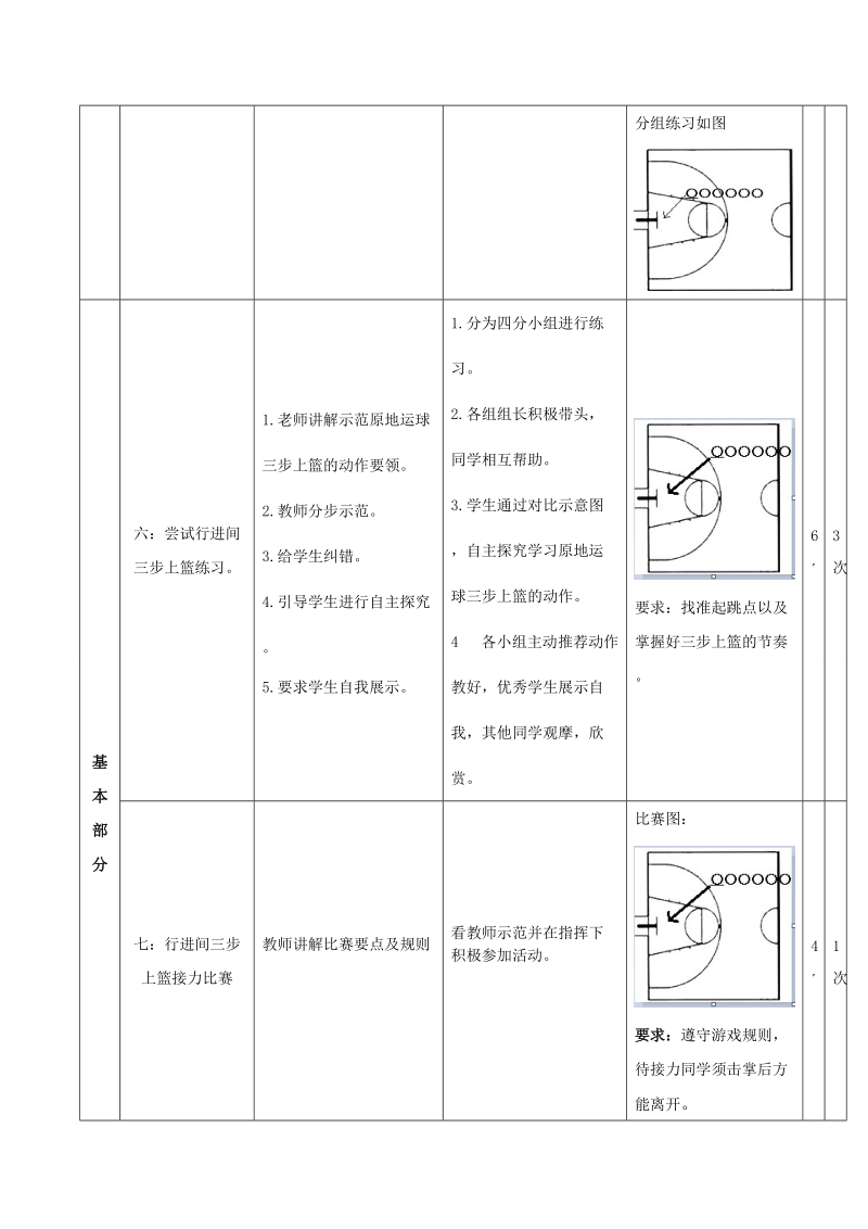 篮球运球三大步上篮教案.doc_第3页