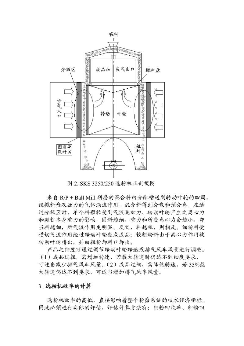 高效选粉机原理介绍及选粉效率计算.doc_第2页