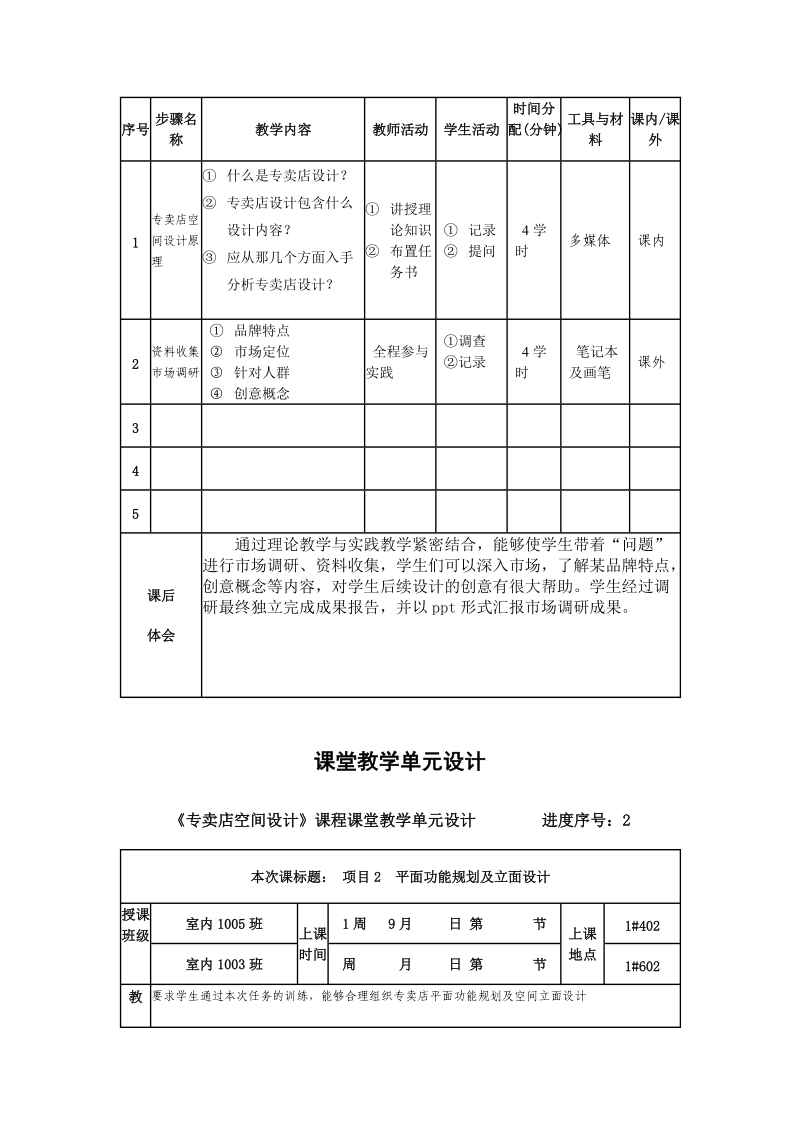 《专卖店空间设计》课程课堂教学单元设计.doc_第3页