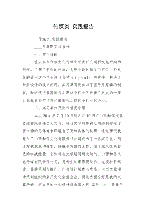 传媒类.实践报告.docx