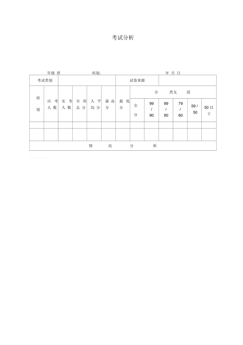 学校成绩分析表.docx_第1页