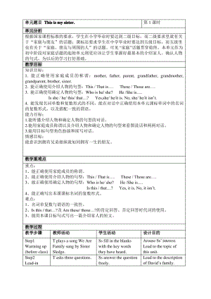 新人教版七年级英语上册Unit2 教案设计Lesson 1.pdf