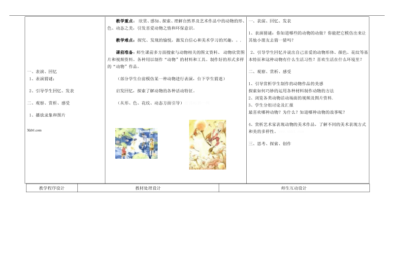 20.画家笔下的动物和植物教案、学案一体化设计.pdf_第2页