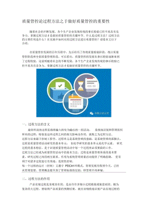 质量管控｜论过程方法之于做好质量管控的重要性-中国认证培训在线.docx