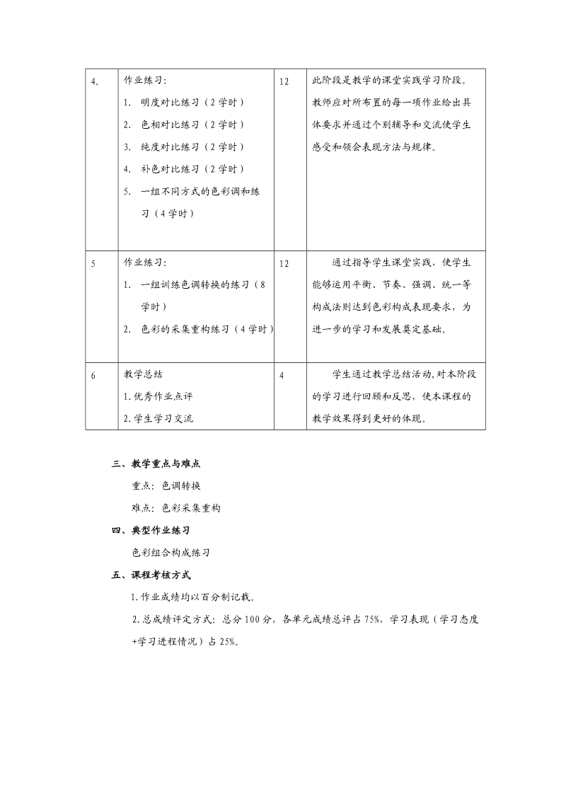 《色彩构成》课程教学大纲.doc_第3页