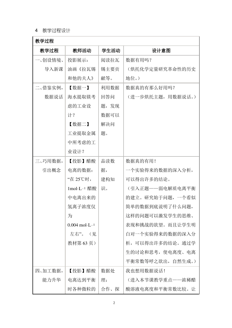 《弱电解质电离平衡》教学设计(全国优质课获奖案例).pdf_第2页