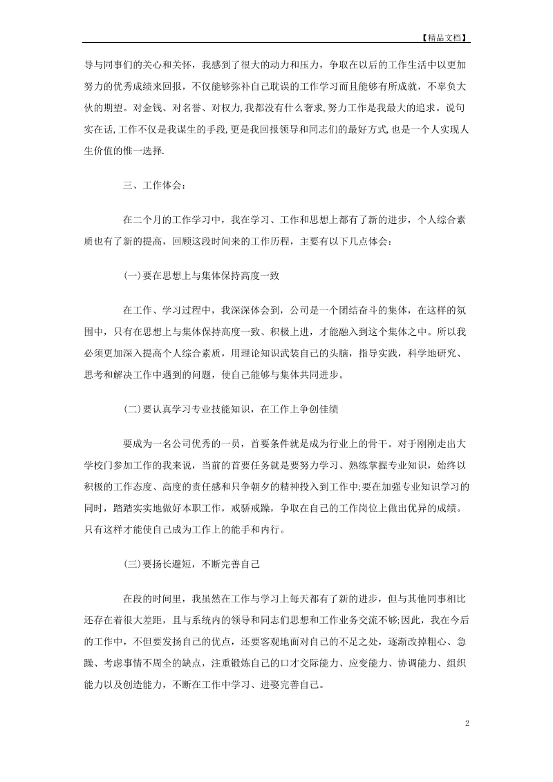 试用期转正工作报告.pdf_第2页