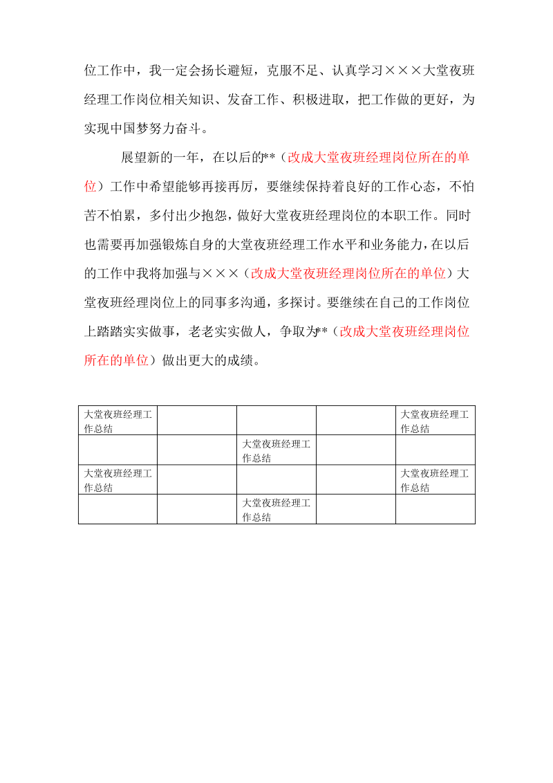 大堂夜班经理最新个人年度总结.pdf_第3页