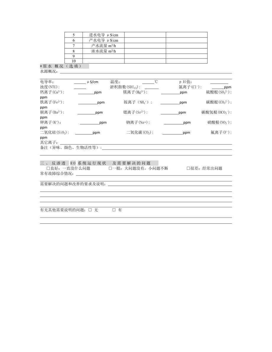 反渗透RO系统调查问卷.doc_第2页