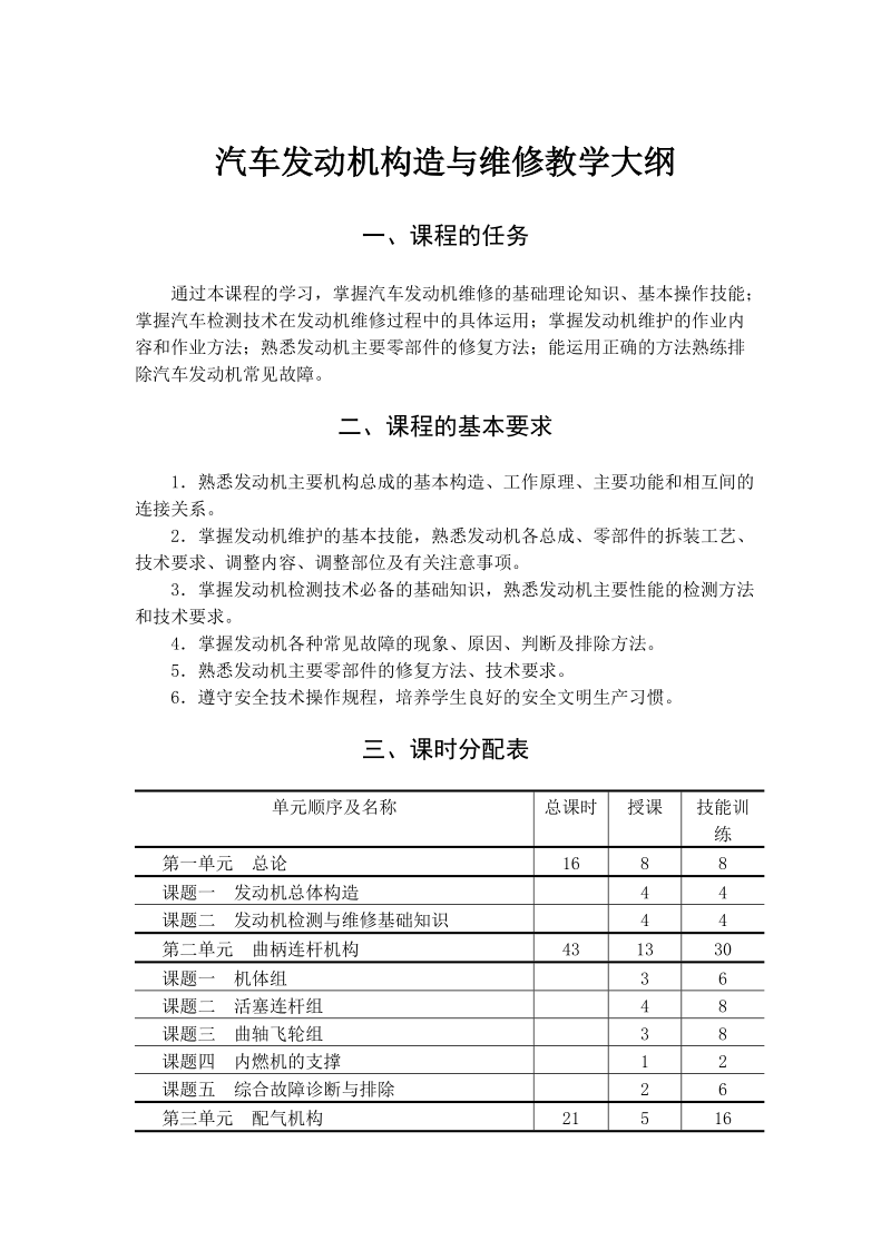 发动机汽修中级初中.doc_第1页