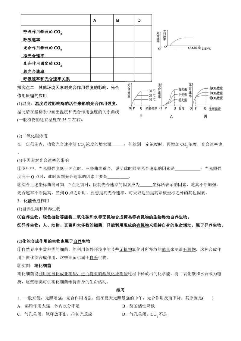 光合作用的影响身分和原理的应用习题.pdf_第3页