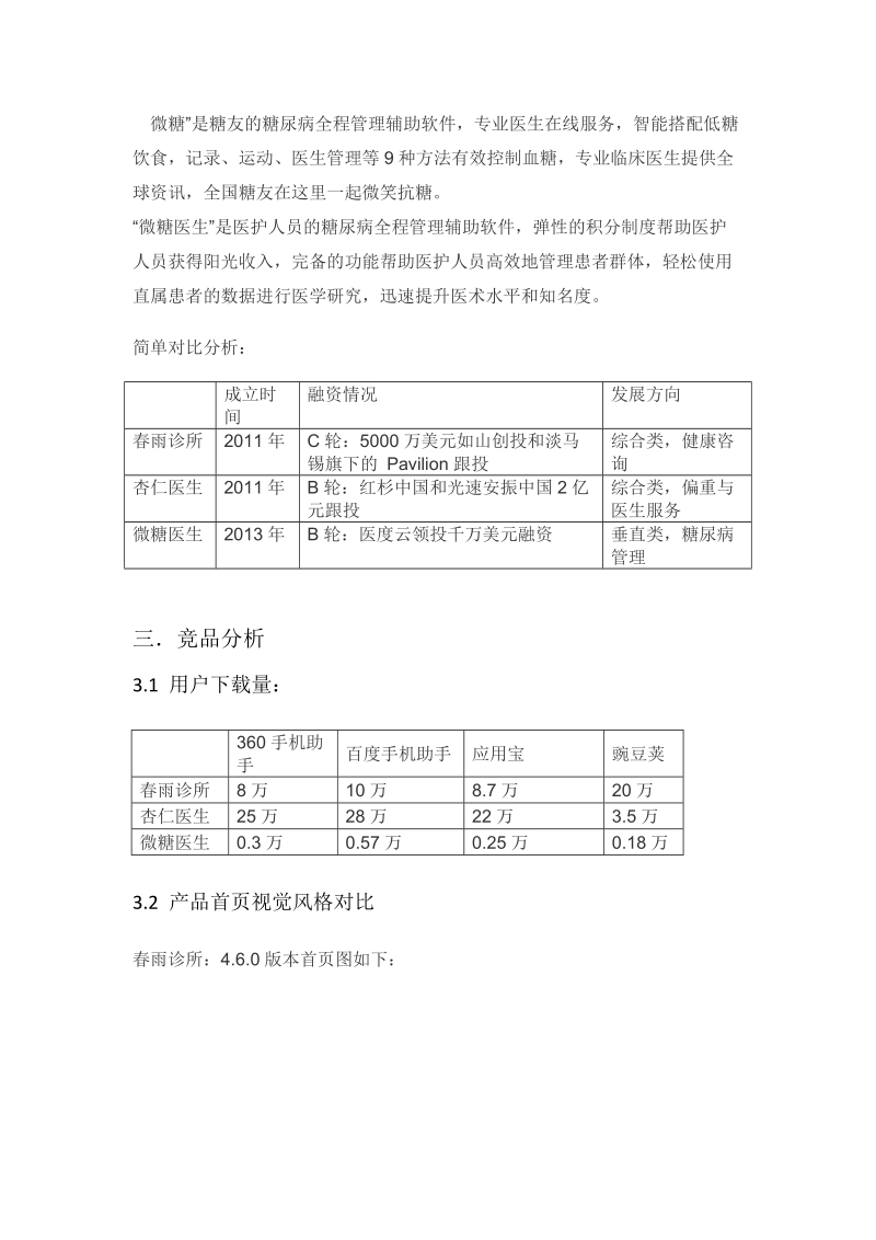 移动医疗竞品分析.docx_第3页