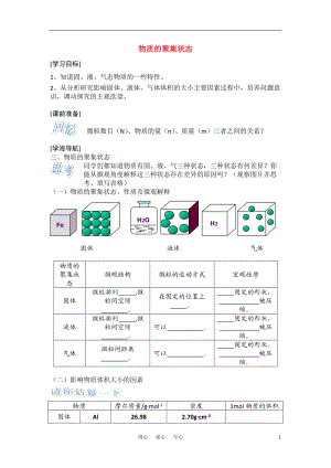 高中化学《丰富多彩的物质 物质的聚集状态》学案13 苏教版必修1.doc