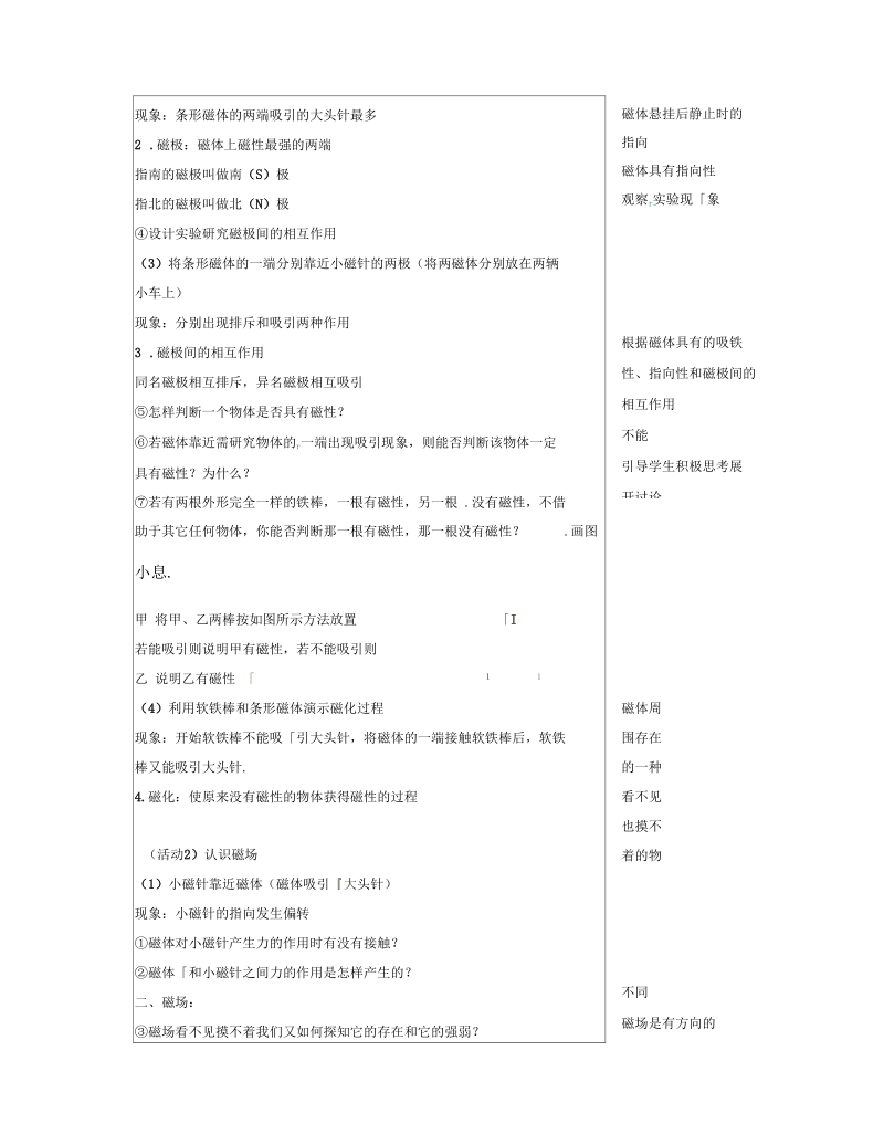 新苏科版九年级物理下册《十六章.电磁转换一、磁体与磁场》教案_17.docx_第2页