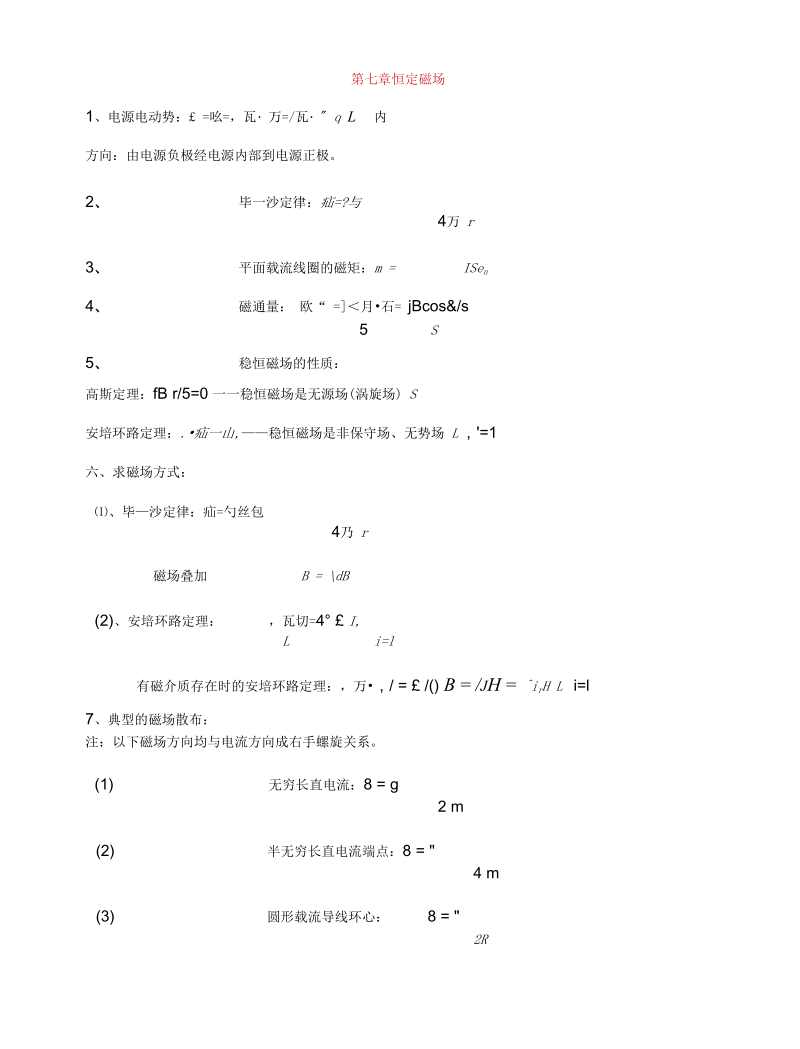 大学物理I(下)温习.docx_第1页