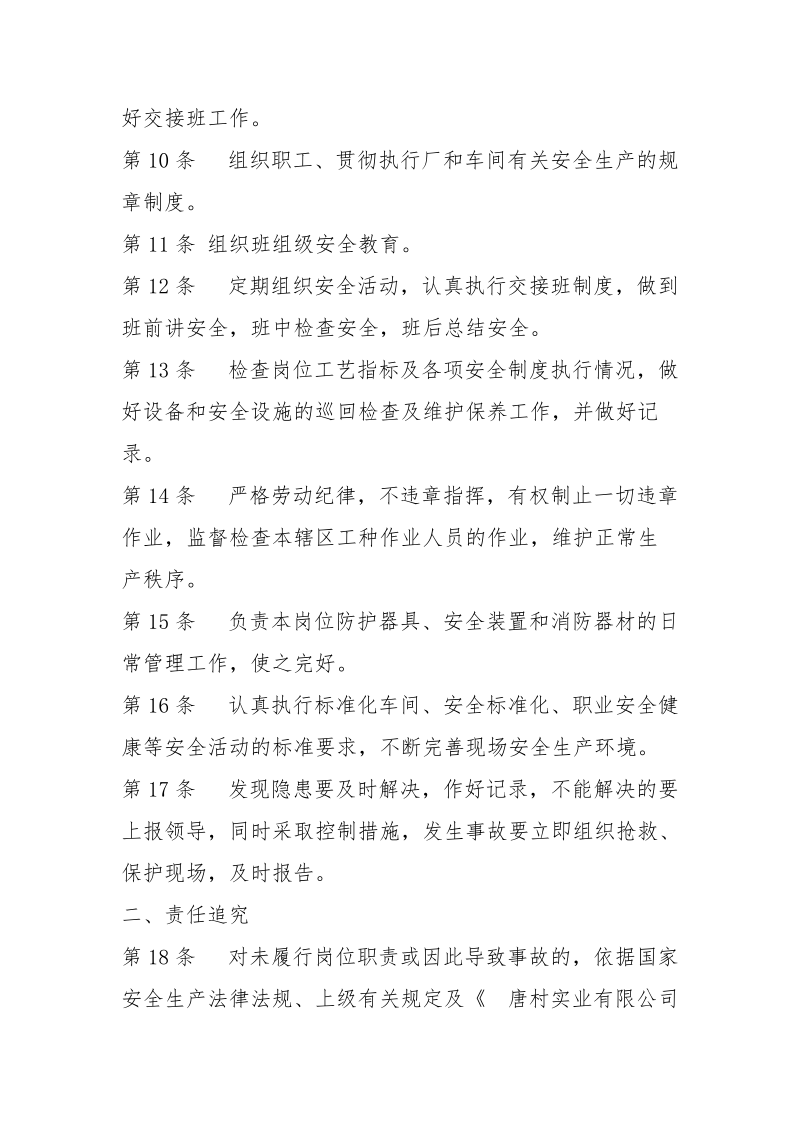 综合车间班组长安全生产责任制.docx_第2页