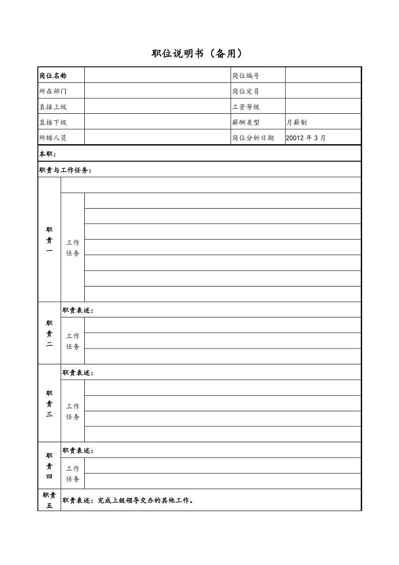 岗位说明书范本.pdf_第1页