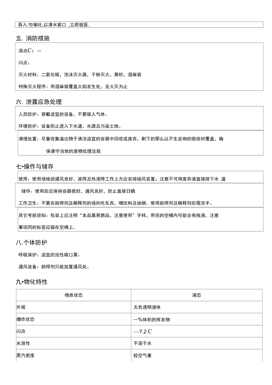 助焊剂MSDS.docx_第2页