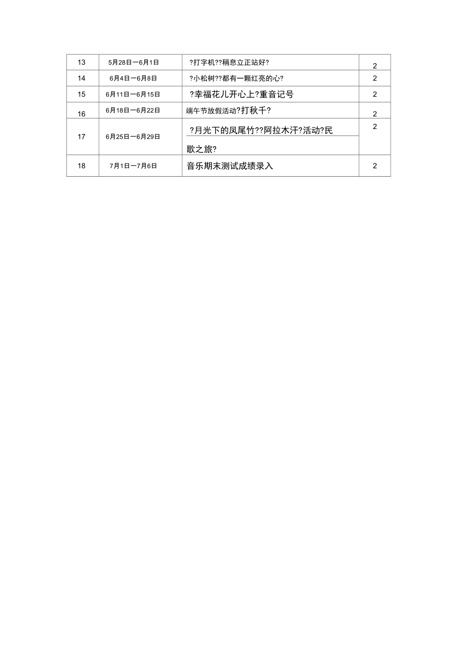 2021人教版小学三年级下册音乐教学计划.docx_第3页