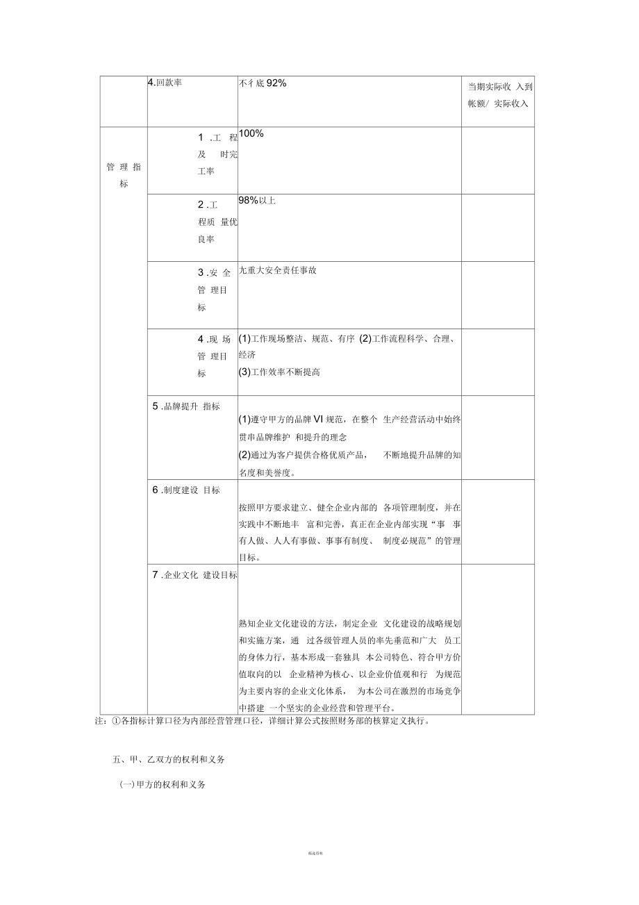 公司度经营管理目标责任书.docx_第2页