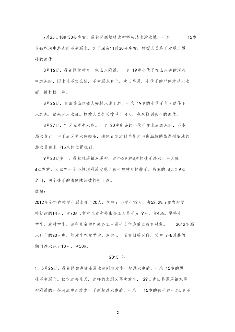 2012014丽水等溺水事故数据.doc_第2页