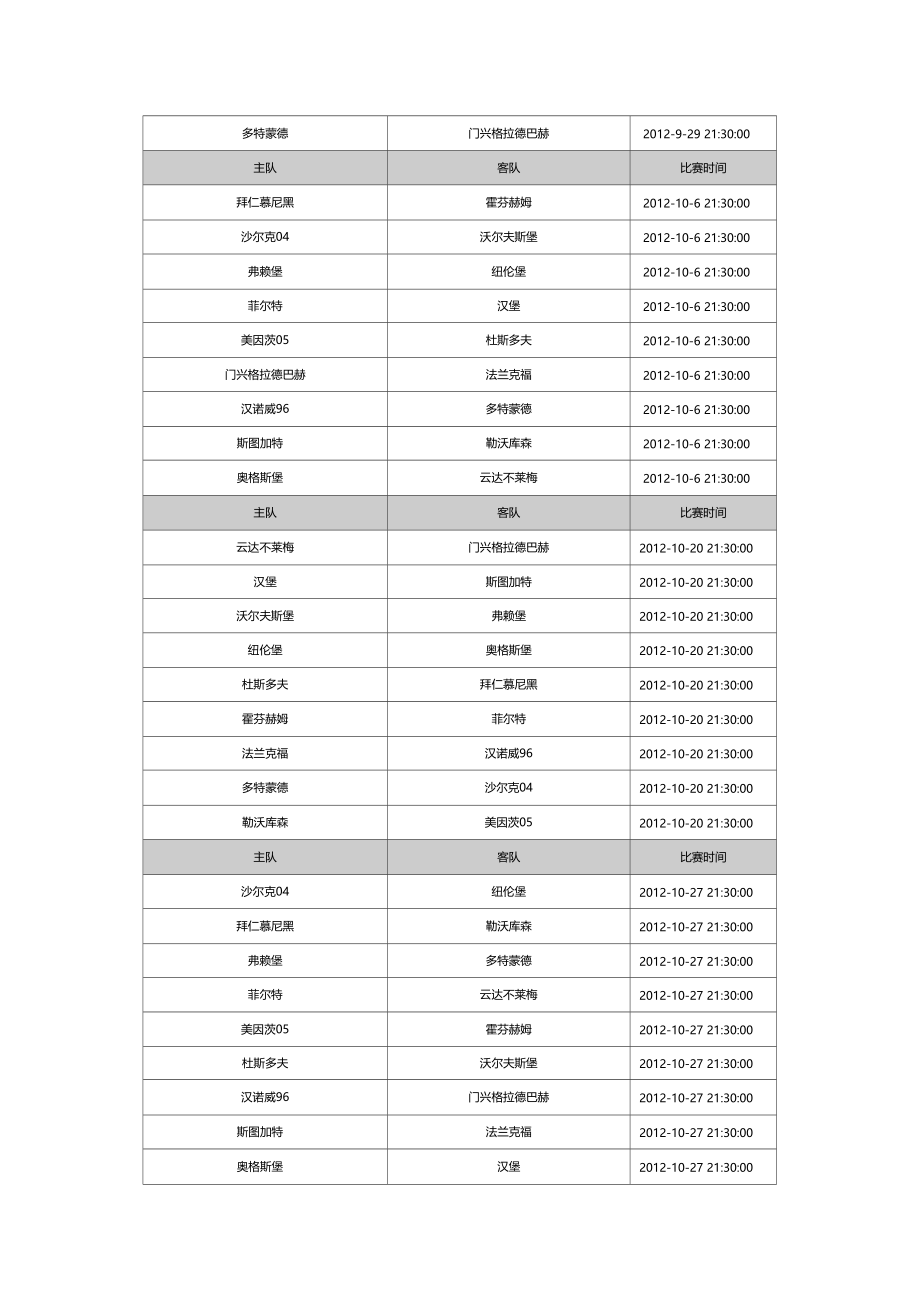 2012013赛季德甲联赛赛程.doc_第3页