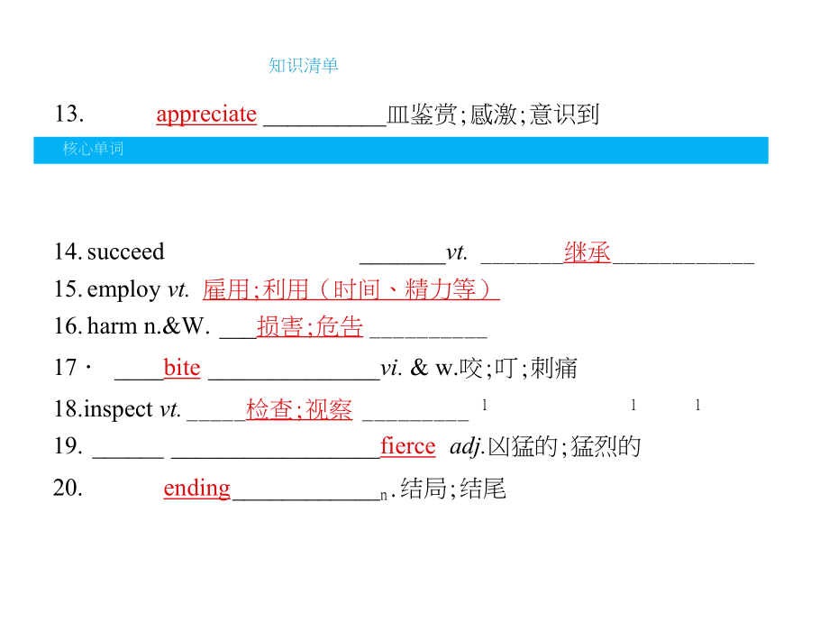 广东省高中英语学业水平测试(小高考)复习课件：必修二Unit4Wildlifeprotection.docx_第3页