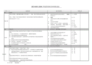 环境管理体系审核检查表.doc