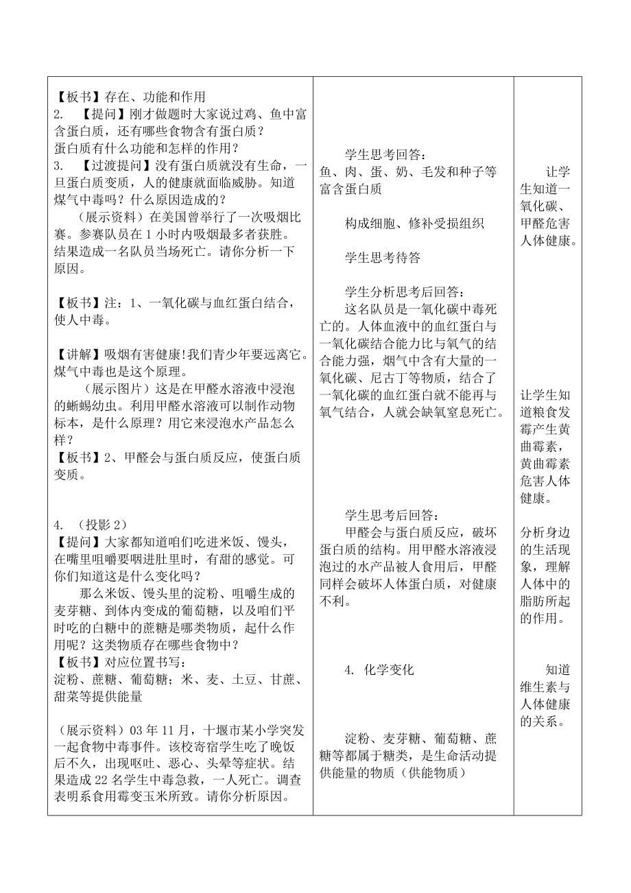 （推荐）九年级化学与生活复习教案.doc_第3页